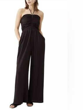 French ConnectionBonny pleated strappy halterneck jumpsuit